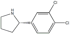 (2S)-2-(3,4-DICHLOROPHENYL)PYRROLIDINE Structure