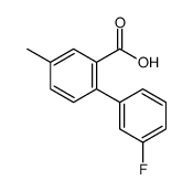 2-(3-fluorophenyl)-5-methylbenzoic acid结构式