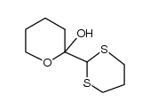 2-[2-(1,3-dithianyl)]tetrahydropyran-2-ol结构式