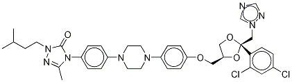 2-Desbutyl-2-isopentyl-5-methyl Itraconazole Structure