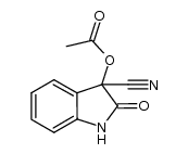 3-cyano-2-oxoindolin-3-yl acetate Structure