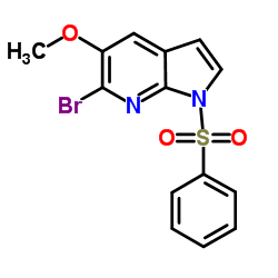 1-(Phenylsulphonyl)-6-bromo-5-Methoxy-7-azaindole picture