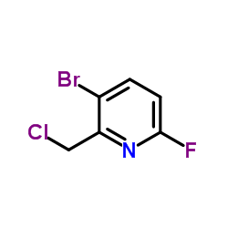 3-Bromo-2-(chloromethyl)-6-fluoropyridine Structure