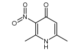 2,6-dimethyl-3-nitro-4(1H)-pyridone结构式