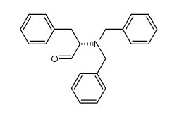 2S-[bis(phenylmethyl)amino]benzenepropanaldehyde结构式