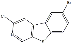 3-chloro-6-bromo-[1]Benzothieno[2,3-c]pyridine结构式