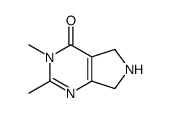 2,3-dimethyl-3,5,6,7-tetrahydro-4H-pyrrolo[3,4-d]pyrimidin-4-one(SALTDATA: 2HCl 0.9H2O) Structure