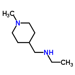 N-[(1-Methyl-4-piperidinyl)methyl]ethanamine结构式