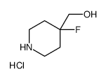 (4-fluoropiperidin-4-yl)methanol,hydrochloride Structure