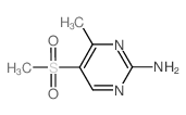 4-methyl-5-(methylsulfonyl)-2-pyrimidinamine(SALTDATA: FREE)结构式