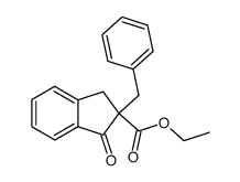 ethyl 2-benzyl-1-indanone-2-carboxylate结构式