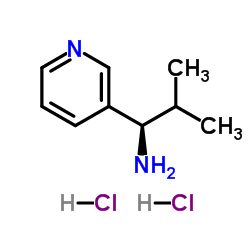 (1R)-2-Methyl-1-(3-pyridinyl)-1-propanamine dihydrochloride Structure