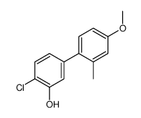 2-chloro-5-(4-methoxy-2-methylphenyl)phenol结构式