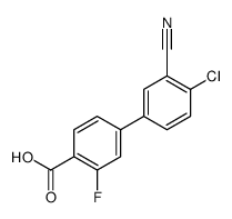 4-(4-chloro-3-cyanophenyl)-2-fluorobenzoic acid Structure