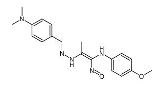 (E)-2-N-[(E)-[4-(dimethylamino)phenyl]methylideneamino]-1-N-(4-methoxyphenyl)-1-nitrosoprop-1-ene-1,2-diamine结构式