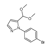 1-(4-BROMOPHENYL)-5-(DIMETHOXYMETHYL)-1H-PYRAZOLE picture