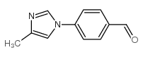 Benzaldehyde, 4-(4-methyl-1H-imidazol-1-yl)- structure