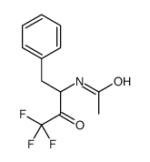 N-(4,4,4-trifluoro-3-oxo-1-phenylbutan-2-yl)acetamide Structure