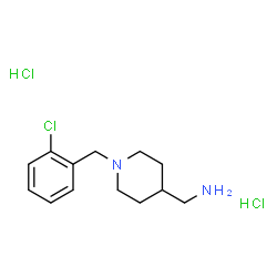 [1-(2-Chlorobenzyl)piperidin-4-yl]methanamine dihydrochloride Structure