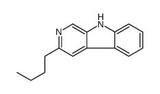 3-butyl-9H-pyrido[3,4-b]indole结构式