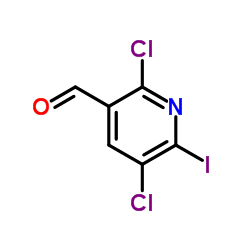 2,5-Dichloro-6-iodonicotinaldehyde Structure