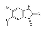6-溴-5-甲氧基吲哚-2,3-二酮结构式