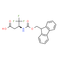 (S)-Fmoc-3-amino-4,4,4-trifluoro-butyric acid结构式