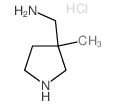 (3-Methylpyrrolidin-3-yl)Methanamine HCl Structure