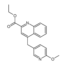 ethyl 4-[(6-methoxypyridin-3-yl)methyl]quinoline-2-carboxylate结构式