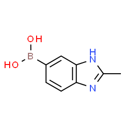 (2-methyl-1H-benzo[d]imidazol-6-yl)boronic acid结构式