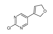 2-chloro-5-(2,5-dihydrofuran-3-yl)pyrimidine结构式