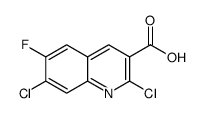 2,7-dichloro-6-fluoroquinoline-3-carboxylic acid Structure