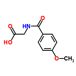 2-(4-甲氧基苯甲酰氨基)乙酸图片