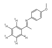 (E)-4-methoxy-N-(1-(phenyl-d5)ethylidene)aniline结构式