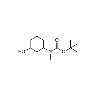 tert-Butyl(3-hydroxycyclohexyl)(methyl)carbamate Structure