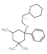 1-(2-((3,3,5-trimethyl-1-phenylcyclohexyl)oxy)ethyl)piperidine structure