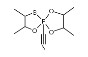 5-cyano-2,3,7,8-tetramethyl-1,4,6,9-trioxathia-5-phosphaspiro[4.4]nonane Structure