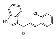 3-(2-chlorophenyl)-1-(1H-indol-3-yl)prop-2-en-1-one Structure