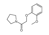 2-(2-methoxyphenoxy)-1-pyrrolidin-1-ylethanone结构式