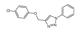 4-[(4-chlorophenoxy)methyl]-1-phenyltriazole Structure