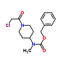 Benzyl [1-(chloroacetyl)-4-piperidinyl]methylcarbamate Structure