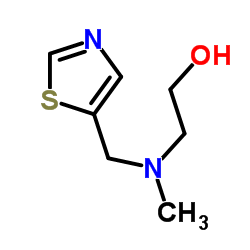 2-[Methyl(1,3-thiazol-5-ylmethyl)amino]ethanol Structure