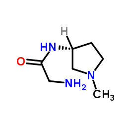 N-[(3R)-1-Methyl-3-pyrrolidinyl]glycinamide结构式