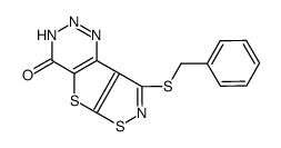 8-benzylsulfanyl-1H-[1,2]thiazolo[2,3]thieno[2,4-b]triazin-4-one Structure