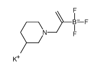 Potassium trifluoro[3-(3-methyl-1-piperidinyl)-1-propen-2-yl]bora te(1-) Structure