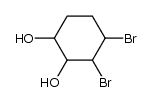 3,4-dibromo-cyclohexane-1,2-diol结构式