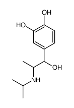 4-[1-hydroxy-2-(propan-2-ylamino)propyl]benzene-1,2-diol结构式