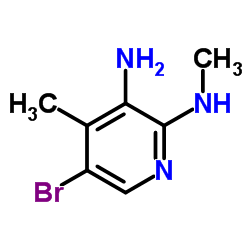 5-Bromo-N2,4-dimethyl-2,3-pyridinediamine结构式