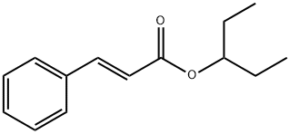 2-Propenoic acid, 3-phenyl-, 1-ethylpropyl ester, (2E)- Structure