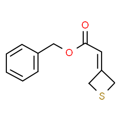 Benzyl 2-(thietan-3-ylidene)acetate structure